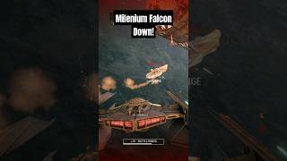 Taking Down the Millennium Falcon battlefront2 starwars starfighterassault [upl. by Revorg726]