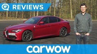 Alfa Romeo Giulia Quadrifoglio 2018 Review  Mat Watson Reviews [upl. by Aidekal335]