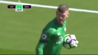 Fraser Forster VS Liverpool Premier League 070517 [upl. by Aronael]