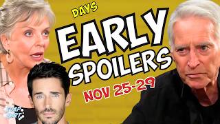 Days of our Lives Early Spoilers Nov 2529 Julie Distraught Shawn Back amp John Gone daysofourlives [upl. by Eeliab]