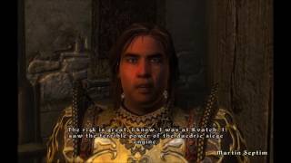 The Elder Scrolls IV Oblivion  Martin Septims drastic plan and words for the Hero of Kvatch [upl. by Colson]