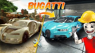 I Repaired A Junk Car To A BUGATTI [upl. by Kurth]