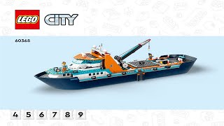 LEGO instructions  City  Arctic  60368  Arctic Explorer Ship Book 4 [upl. by Stahl]