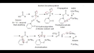 Radical Barton Decarboxylation via Thiohydroxamate Ester [upl. by Obnukotalo]