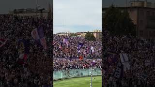 FiorentinaLazio Curva Fiesole coro quotsiamo gli ultras viola quot 💜 220924 [upl. by Odericus]