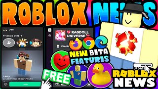 NEW ROBLOX MOBILE amp DESKTOP WEBSITE UPDATES FREE BADGES FRIENDS LIST ROBLOX NEWS [upl. by Charteris345]