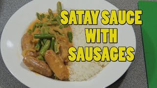 Satay Sauce Recipe with Sausages  Cook with KP SE3 EP31 [upl. by Sorilda]