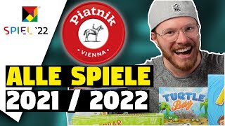 Alle Brettspiele von PIATNIK SPIELE 20212022  SPIEL Messe [upl. by Backler]