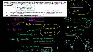 Econometrics  2017 Exam  Q6 Part c Solution  Economics H  Sem 4  DU [upl. by Ttimme]