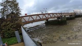 STORM CIARAN WALKING ABOUT IN THAMES BARRIER LONDON [upl. by Arutnev]