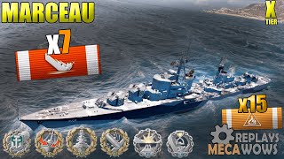 Marceau 7 Kills amp 304k Damage  World of Warships Gameplay 4k [upl. by Fast505]