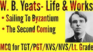 Sailing to Bizantium  The Second Coming  MCQ on W B Yeats  Life and Works of W B Yeats [upl. by Nidla549]