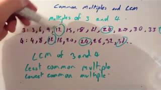 LCM and Common Multiples  Corbettmaths [upl. by Xirdnek]