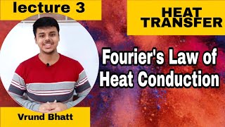 Fouriers law of heat conduction  Fouriers law  Fouriers law of heat conduction in hindi [upl. by Caddaric664]