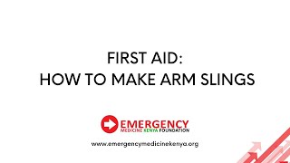 First Aid How to Make Arm Slings [upl. by Shermie609]