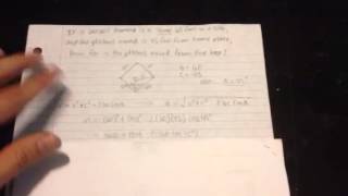 How to find the distance from a pitching rubber to first base using the Law of Cosines [upl. by Mcnelly]