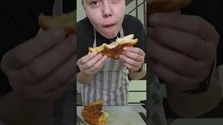 My version of TRIPLE GRILLED CHEESE SANDWICH  recipe video available asmrfood homecook [upl. by Eugenius107]