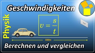 Geschwindigkeit  Physik  wwwmathephysiktechnikde [upl. by Kit83]