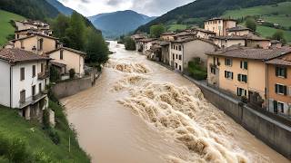 Breaking news about landslide and flood thousands of cars drowned in Italy [upl. by Aihtyc39]