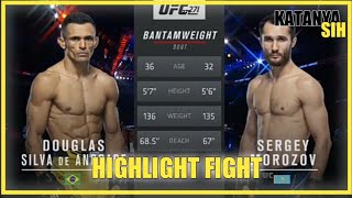 UFC 271 Douglas Silva de Andrade vs Sergey Morozov HIGHLIGHT FIGHT  KATANYA SIH [upl. by Nawiat]