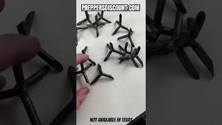 LIMITED RELEASE World War Military Style Caltrops Prepper Most Effective Perimeter Defense [upl. by Iadahs]