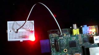 Raspberry Pi Python Change GPIO LED brightness with GPIOPWM [upl. by Ataynek]