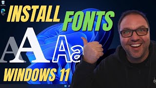 How To Install Fonts In Windows 11 [upl. by Akerboom]