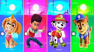 PAW Patrol  Chase 🆚 Ryder 🆚 Skye 🆚 Marshall 🎶 Tiles Hop EDM Rush [upl. by Mossman319]