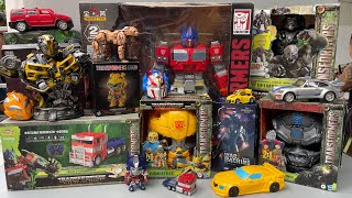 Unboxing Transformers One Rise of Beasts Assemble Action Figure Optimus Prime Bumblebee Excavator [upl. by Reinke741]