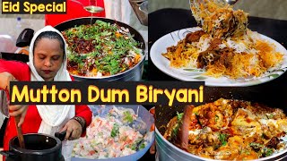 Muslim Style Mutton Dum Biryani  Eid Special Mutton Biryani  Ammi Ki Recipe  Hyderabadi Biryani [upl. by Yhtnomit]