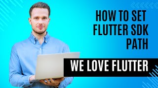 how to set flutter sdk path in Android Studio [upl. by Publea549]