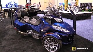 2016 Can am Spyder RT Limited  Walkaround  2015 AIMExpo Orlando [upl. by Wilburt235]