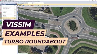 Vissim Tutorial  Turbo roundabout example [upl. by Anillek]