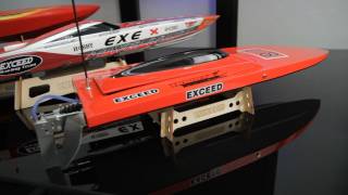 Awesome New Exceed Racing Fiberglass RC Boats [upl. by Calondra]