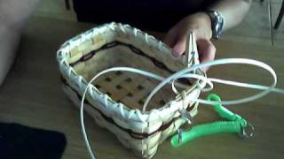 Basket Weaving Video 11cLashing on the Rim [upl. by Spiegel]