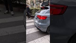 AUDI RS3 REVVING audi rs3 audirs audirs3 quattro grey revving milan supercars luxury top [upl. by Caresse]