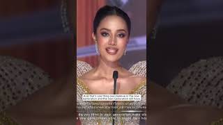 The Winning Answer Miss Universe Thailand 2024 QampA 1of2 [upl. by Claude]