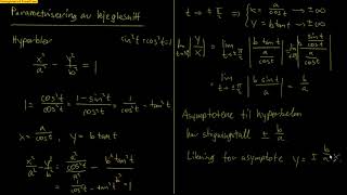 Geometri 42  Parametrisering av hyperbler [upl. by Anehsak]