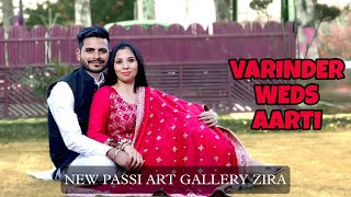 HD LIVE  WEDDING CEREMONY  VARINDER WEDS AARTI  New Passi Art Gallery zira [upl. by Noiz]