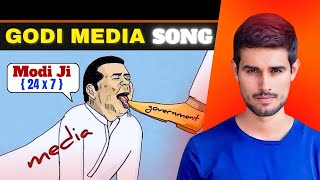 dhruvrathee songs Godi Media Songs 😱🎵 Official Music [upl. by Dominga]