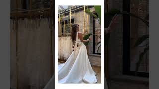 Wedding dress ideas diy tutorials shorts reels fyp foryou trendy viral fy wedding bridal [upl. by Burdett221]