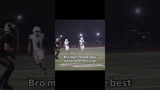 A LINEMAN at kicker is NASTY WORK🤣🔥youtubeshorts footballshorts football highschoolfootball [upl. by Oicnanev7]