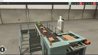 FACTORY IO PALLETIZER AUTOMATION [upl. by Florine209]