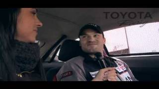 Brian Austin Green Racing as a pro in the Toyota ProCelebrity Race [upl. by Tiat]