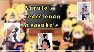 narutos reaccionan a sasuke GachaAkiichannarusasu [upl. by Nimar]