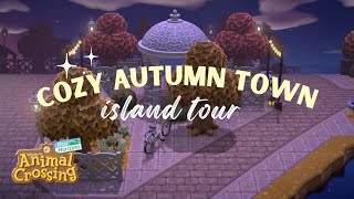 Cozy Autumn Town Island Tour  Animal Crossing New Horizons [upl. by Josefa278]