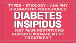 DIABETES INSIPIDUS  a simple and brief discussion [upl. by Lydnek]