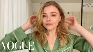 Chloë Grace Moretzs quotOffDutyquot Beauty Routine  Beauty Secrets  Vogue [upl. by Kikelia]