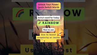 Unlock the Power of Switch Words Quick Tips for Instant Results shorts 19 [upl. by Trixie225]