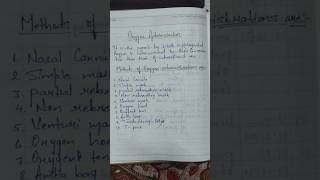 Oxygen Administration procedure bscnursingmedicosnursingstudent [upl. by Lonnard]